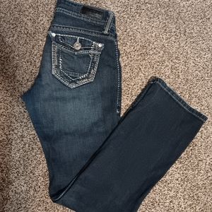 Women's Daytrip Virgo Bootcut Jeans sz 26R, Dark Blue